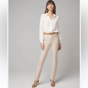 White House Black Market - Lt Beige Elle Straight Leg Ankle Pants - High Rise